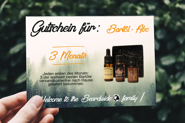 Gutschein Print Universum Design